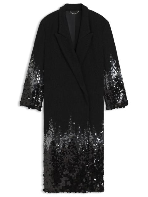BOSS FORMAL COAT WITH SEQUIN EMBELLISHMENTS