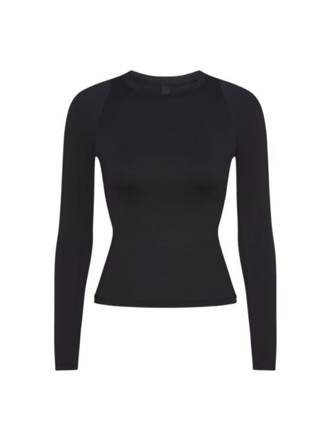Nike (WMNS) Nike x SKIMS Airy Long-Sleeve Crew-Neck T-Shirt 'Obsidian' TPLST2752-OBD
