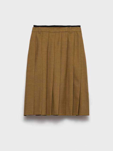 Prada Hopsack midi-skirt