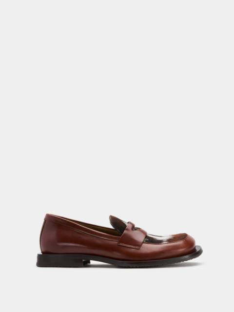 EYTYS SAVANT MAHOGANY CALF-HAIR LEATHER