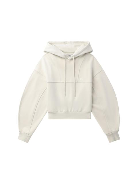 LOW CLASSIC logo-patch cotton hoodie
