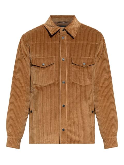 Dolce & Gabbana corduroy flap-pocket shirt jacket