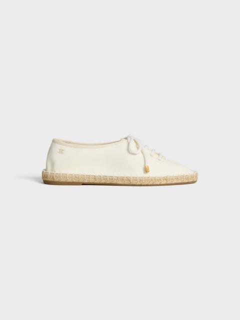 CELINE LACE-UP ESPADRILLE IN CANVAS