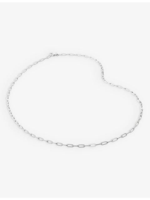 MONICA VINADER Mini paperclip-chain sterling-silver necklace