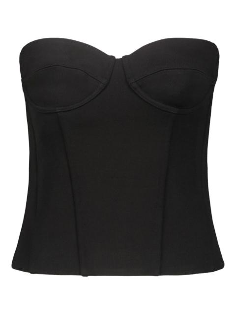 WARDROBE.NYC zip-fastening corset