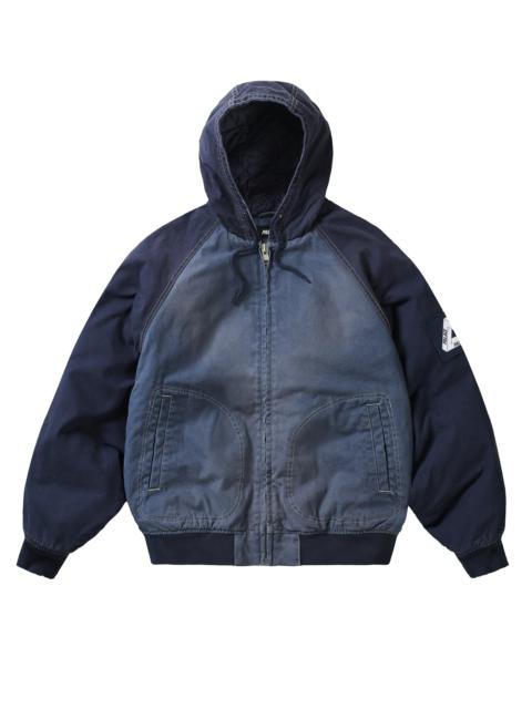 PALACE 10 OZ HOODED CANVAS JACKET NAVY / BLUE