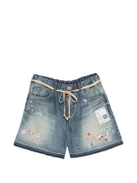 Maison MIHARAYASUHIRO printed drawstring shorts