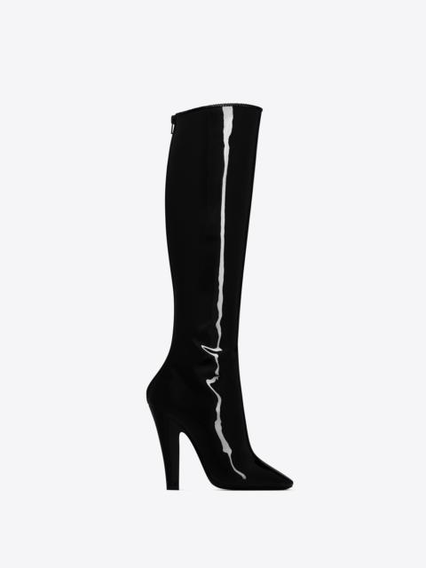 SAINT LAURENT 68 boots in patent leather