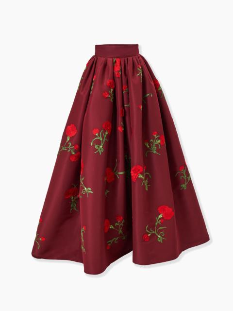 CAROLINA HERRERA Carnation-Embroidered Ball Skirt