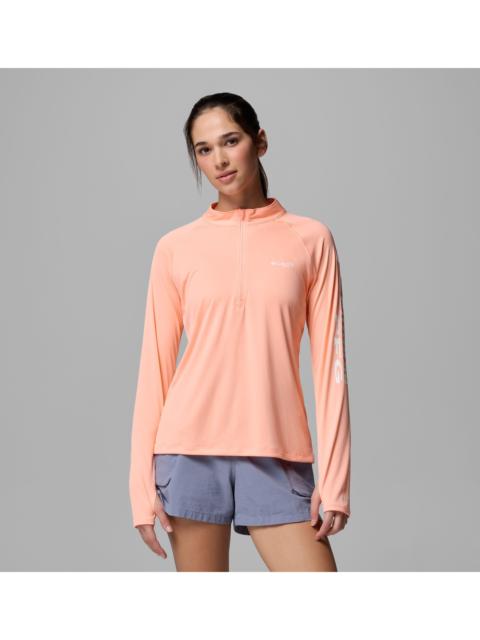 Columbia Women's PFG Tidal Tee Quarter Zip Long Sleeve Shirt