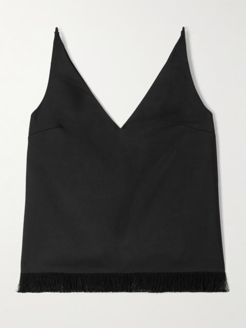 FFORME Emory Fringed Satin Tank