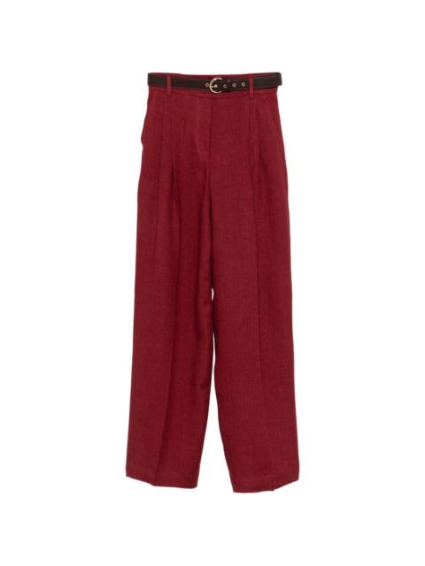 Max Mara belted pleated trousers