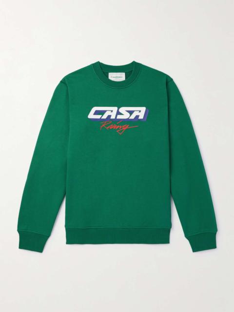CASABLANCA Logo-Print Organic Cotton-Jersey Sweatshirt