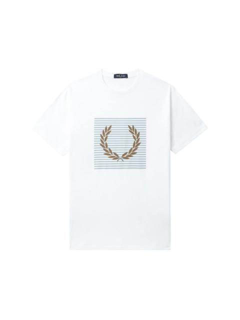 logo-flocked cotton T-shirt