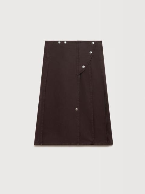 Marni DEEP PURPLE SKIRT WITH UTILITY POCKET