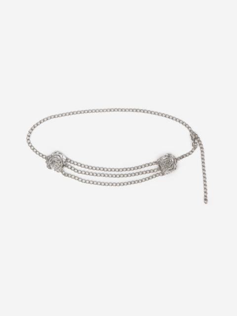 The Kooples SILVER JEWELRY BELT