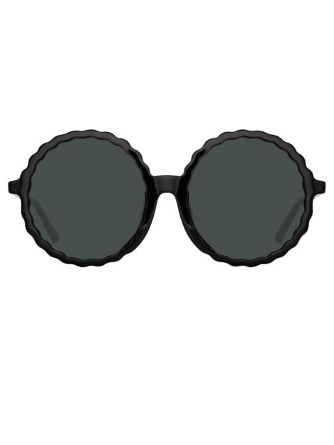 NOVA ROUND SUNGLASSES IN BLACK