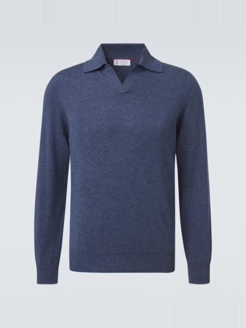 Brunello Cucinelli Cashmere polo sweater