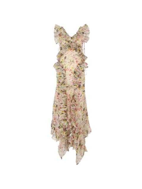MARQUES’ALMEIDA floral-print asymmetric dress
