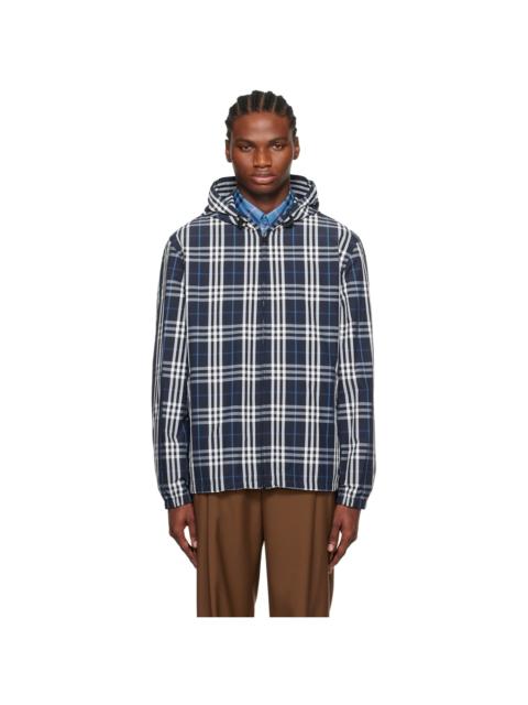 Burberry Navy Check Jacket