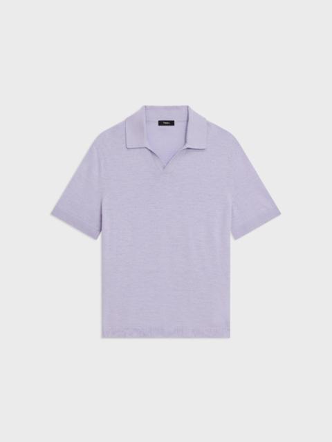 Theory Brenan Polo Shirt in Cotton-Linen