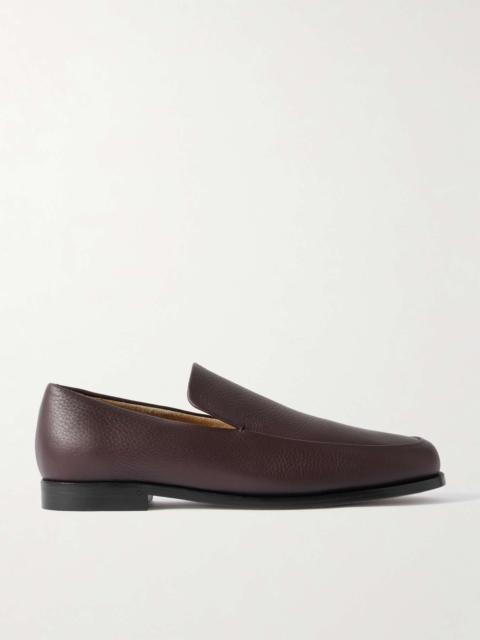 KHAITE Alessio textured-leather loafers