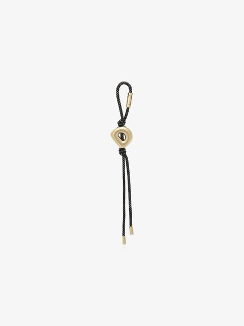 MICHAEL KORS Initial Gold-Tone and Speckled Cord Bag Charm