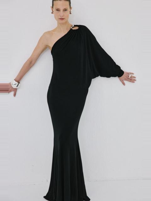 De La Vali LUMEN MAXI DRESS IN BLACK MATT