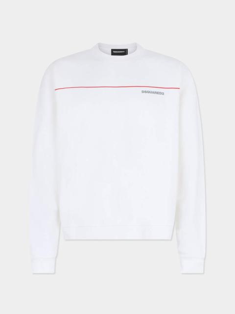 DSQUARED2 DSQUARED2 TAPE RELAX FIT CREWNECK