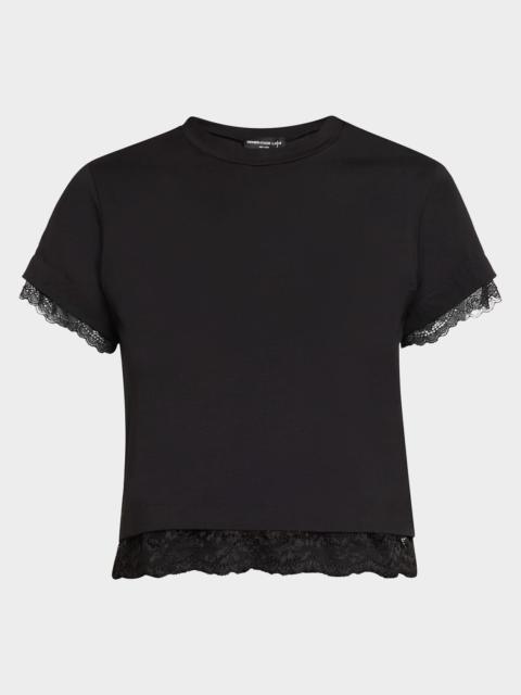 GENERATION LOVE Christella Lace-Trim T-Shirt
