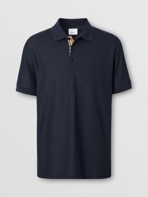 Monogram Motif Cotton Piqué Polo Shirt