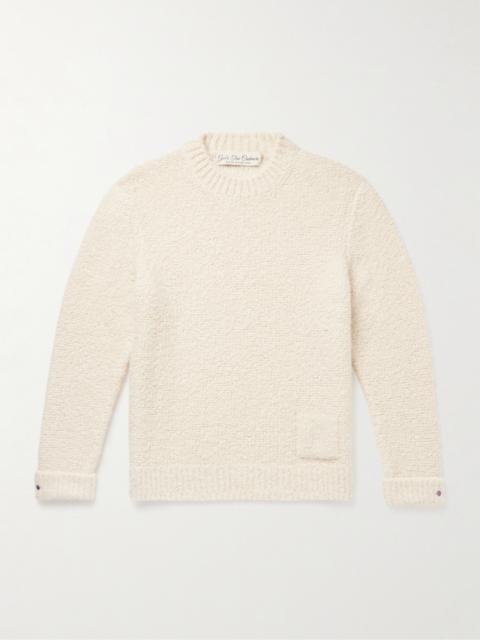 God’s True Cashmere Cloud Embellished Cashmere-Blend Bouclé Sweater