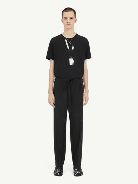 MM6 Maison Margiela Tapered Leg Tailoring Wool Trousers