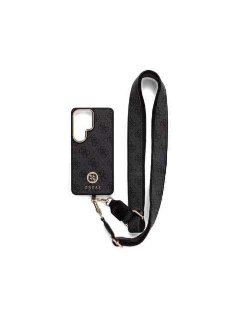GUESS USA monogram-print strap phone case