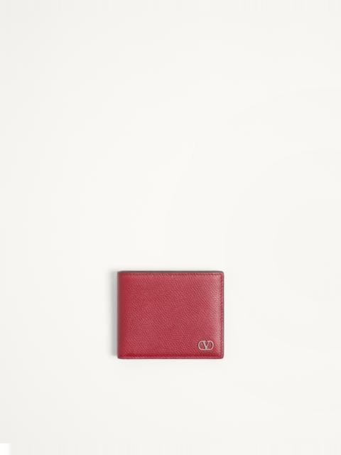VALENTINO GARAVANI VLOGO SIGNATURE GRAINY CALFSKIN WALLET