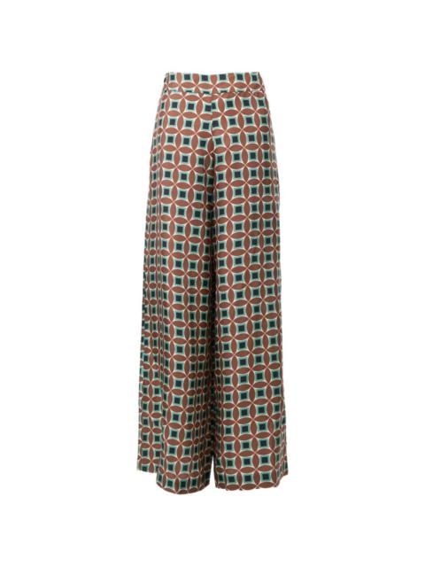 BIYAN geometric-pattern trousers
