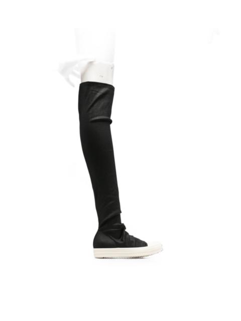 Rick Owens DRKSHDW Over-the-knee denim boots