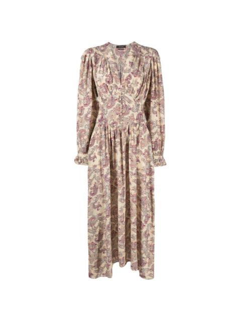 Isabel Marant Myrala paisley-print midi-length dress