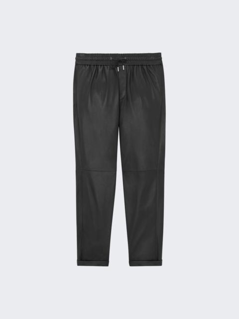 SAINT LAURENT Lambskin Sweatpants Black
