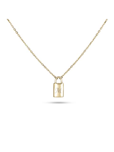 STONE AND STRAND Dainty Little Lock Necklace