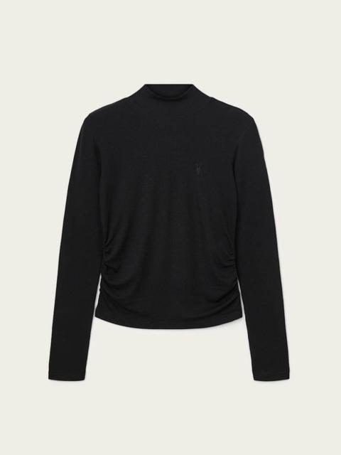 ALLSAINTS RINA LONG SLEEVE ROLL NECK T-SHIRT