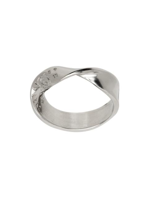 MM6 Maison Margiela Silver Twisted Ring