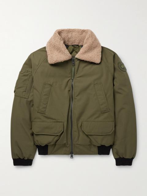 Canada Goose Chilliwack Recycled Wool-Blend Fleece and Shell Down Bomber Jacket