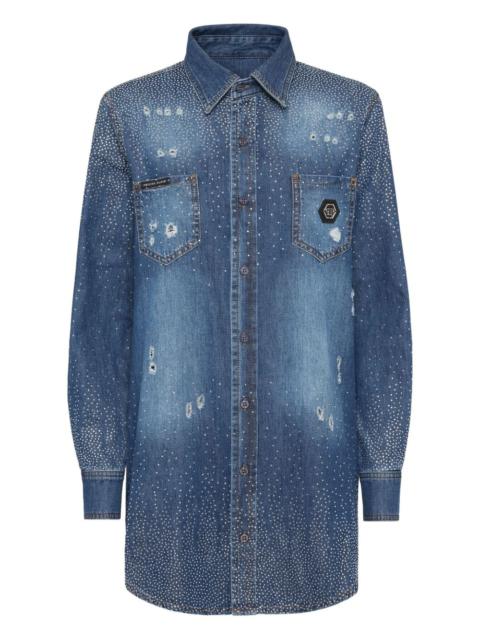 PHILIPP PLEIN rhinestone-embellished shirt