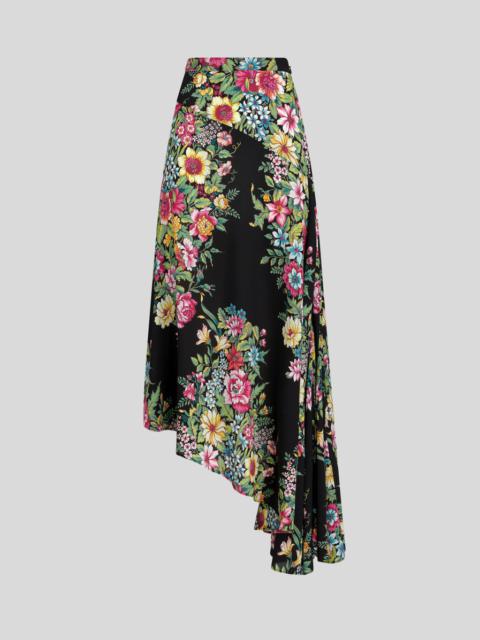 SKIRT WITH BOUQUET PRINT