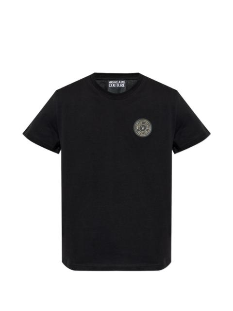 VERSACE JEANS COUTURE logo-patch T-shirt