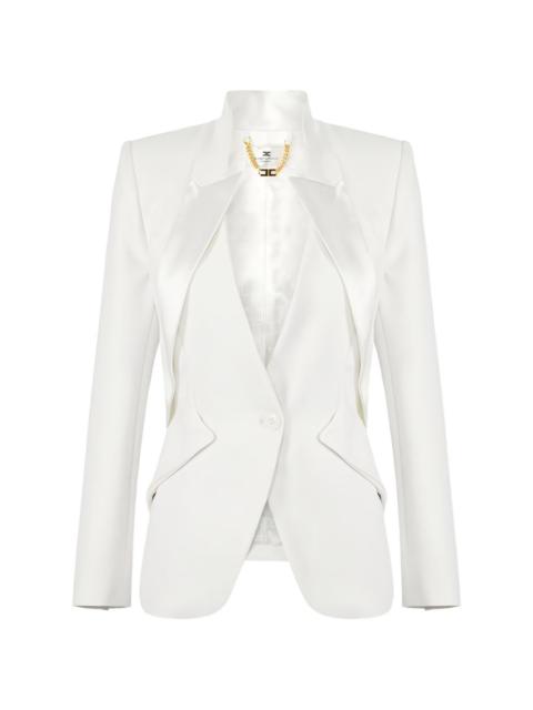 ELISABETTA FRANCHI satin-lapel jacket