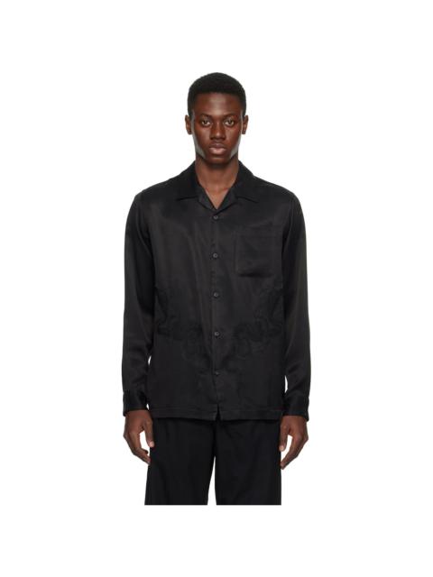 MAHARISHI Black Year of the Snake Cupro Shirt