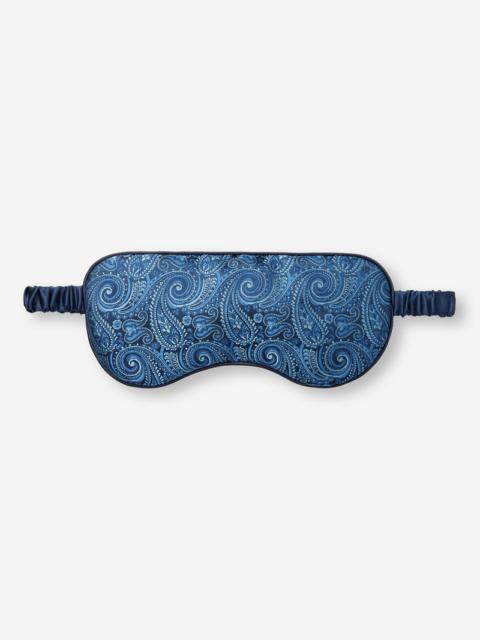 Derek Rose Eye Mask Verona Silk Satin Navy