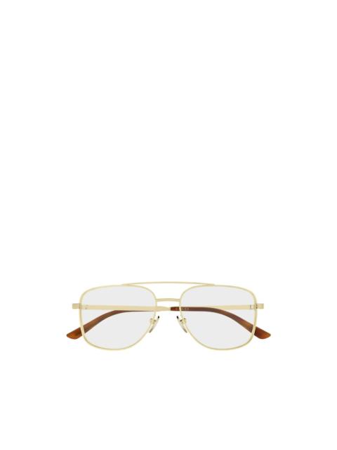GUCCI pilot-frame glasses